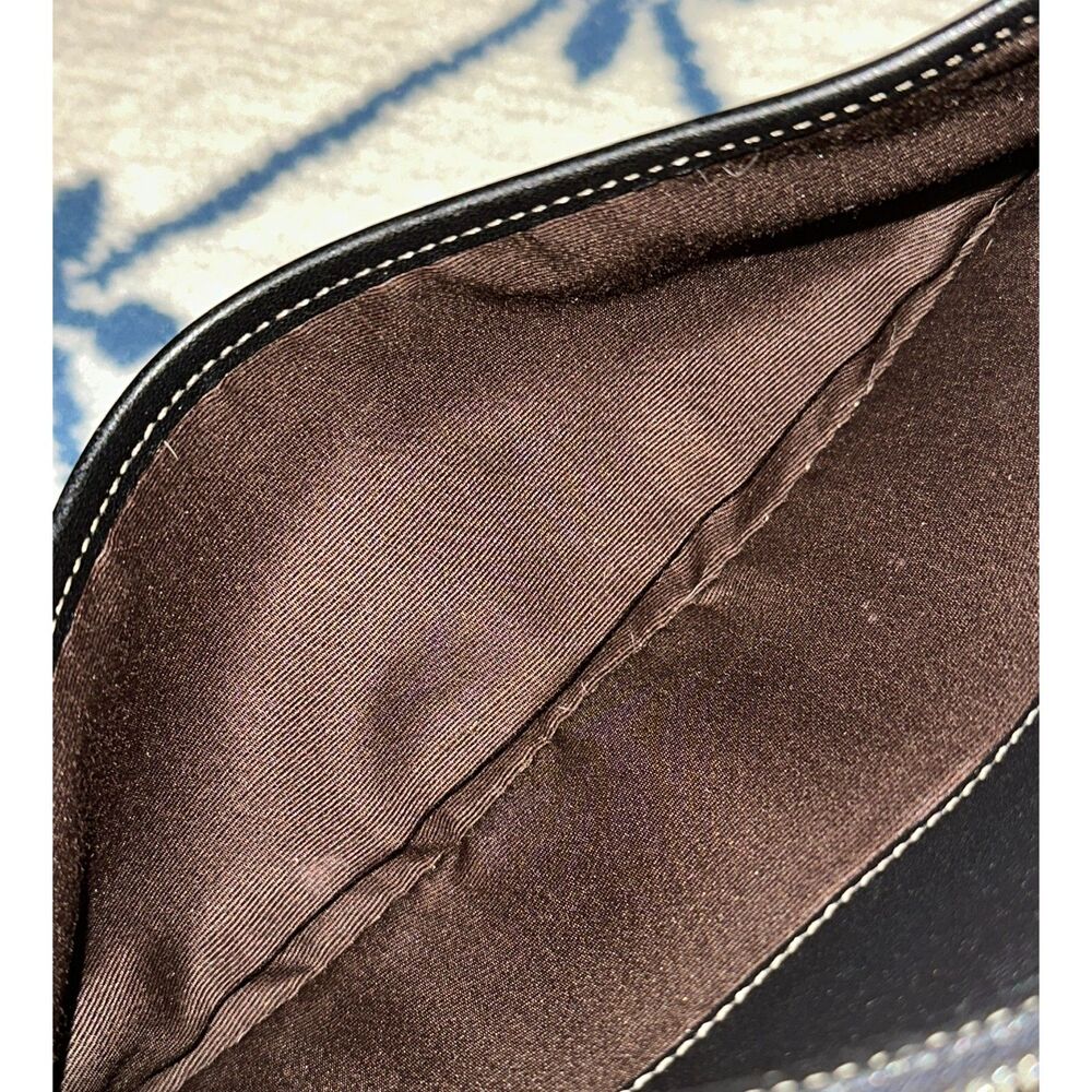 FAIR Coach Vintage Y2K Hampton Demi Hobo Crescent Shoulder Bag 2003 7593 - Black - Picture 7 of 9